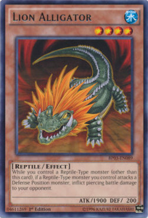 Lion Alligator (V.1) BP03-EN089 Rare Englisch