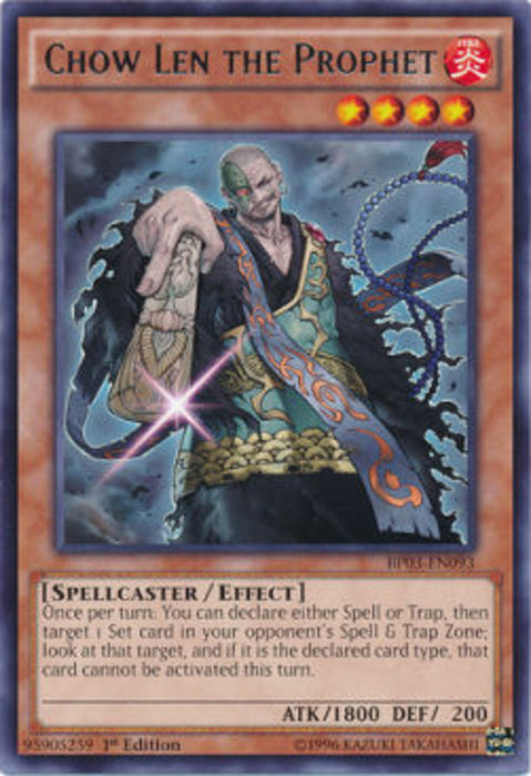 Chow Len the Prophet (V.1) BP03-EN093 Rare Englisch