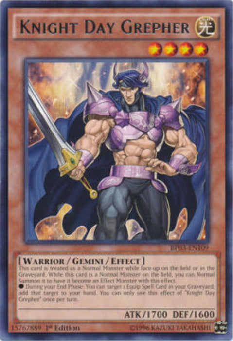Knight Day Grepher (V.1) BP03-EN109 Rare Englisch