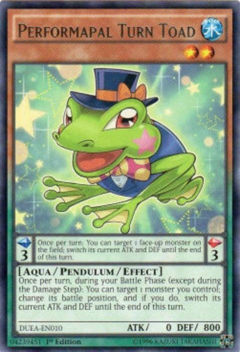Performapal Turn Toad DUEA-SP010 Rare Spanisch