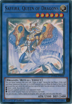 Saffira, Queen of Dragons (V.1) DUEA-EN050 Ultra Rare Englisch