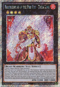 Brotherhood of the Fire Fist - Tiger King CT11-EN001 Secret Rare Englisch