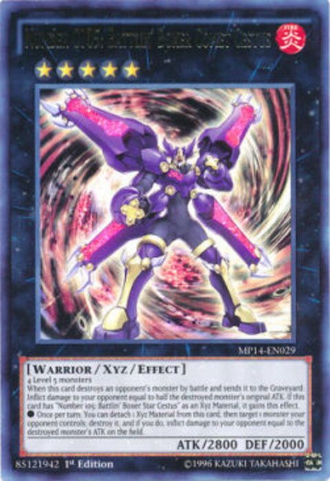 Number C105: Battlin' Boxer Comet Cestus MP14-EN029 Ultra Rare Englisch
