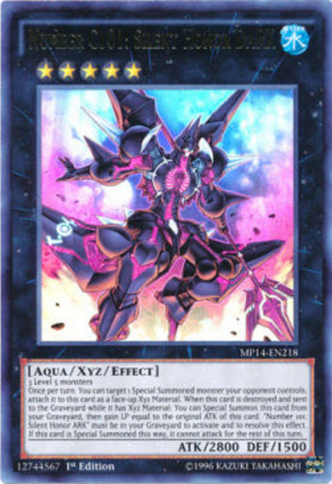 Number C101: Silent Honor DARK MP14-EN218 Ultra Rare Englisch