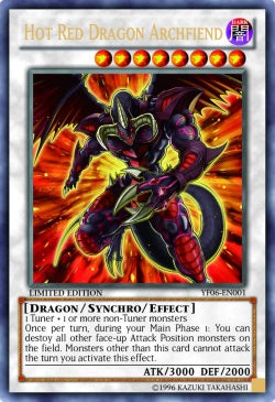 Hot Red Dragon Archfiend YF0X-EN06-001 Ultra Rare Englisch