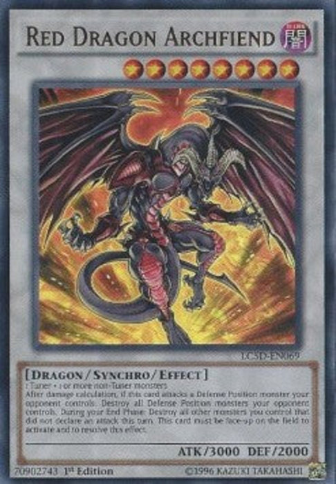 Rotdrachen-Erzunterweltler LC5D-DE069 Ultra Rare Deutsch