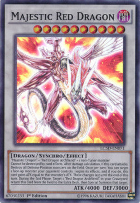 Majestätischer Roter Drache LC5D-DE071 Super Rare Deutsch