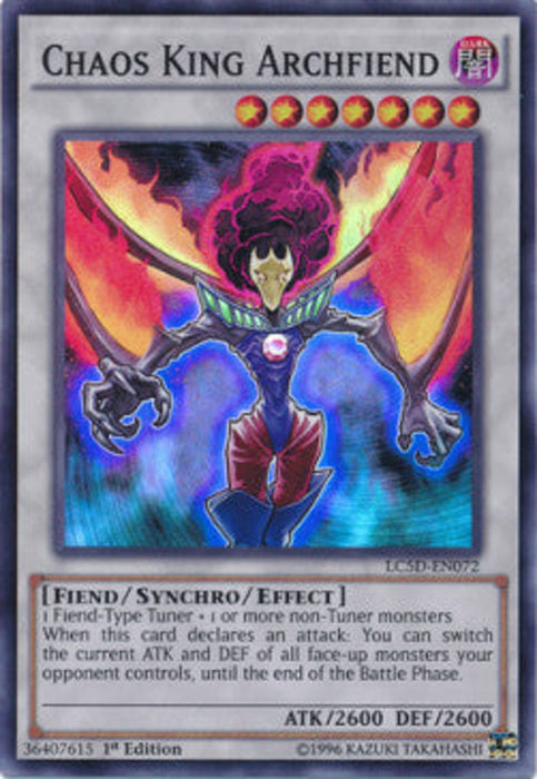 Chaos King Archfiend LC5D-EN072 Super Rare Englisch