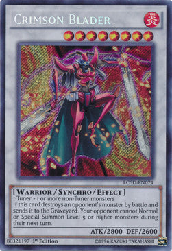 Crimson Blader LC5D-EN074 Secret Rare Englisch