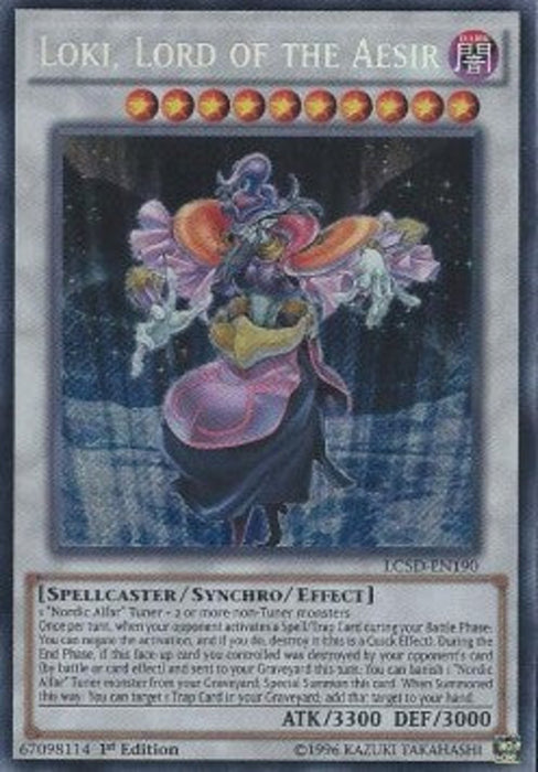 Loki, Lord of the Aesir LC5D-EN190 Secret Rare Englisch