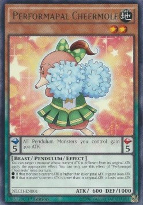 Performapal Cheermole NECH-EN001 Rare Englisch