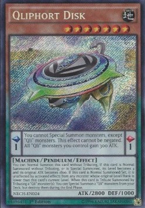 Qliphort Disk NECH-EN024 Secret Rare Englisch