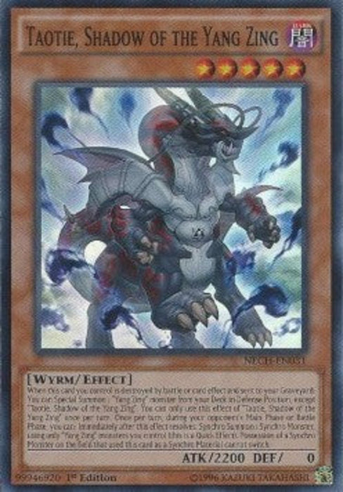 Taotie, Shadow of the Yang Zing (V.1) NECH-EN031 Super Rare Englisch