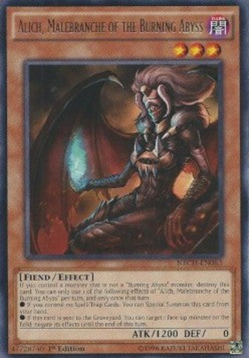 Alich, Malebranche of the Burning Abyss NECH-EN083 Rare Englisch
