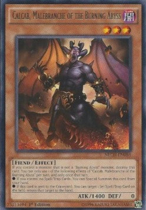 Calcab, Malebranche of the Burning Abyss NECH-EN084 Rare Englisch