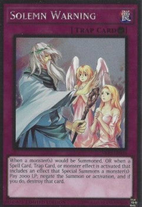 Solemn Warning NKRT-EN035 Platinum Rare Englisch