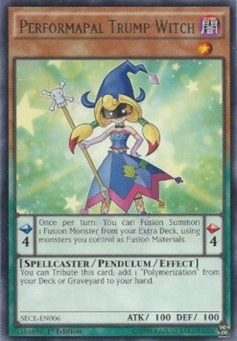 Performapal Trump Witch SECE-EN006 Rare Englisch