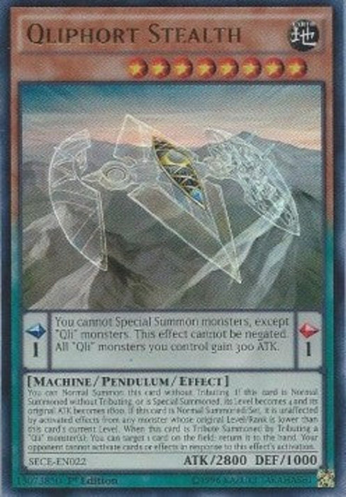Qliphort Stealth SECE-EN022 Ultra Rare Amerikanisch