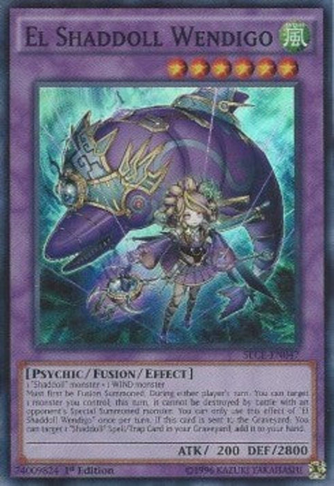 El Shaddoll Wendigo (V.1) SECE-EN047 Super Rare Englisch