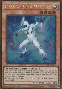 Elemental HERO Neos Alius PGL2-EN029 Gold Rare Englisch