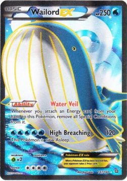 Wailord EX [Water Veil | High Breaching] PRC-147 Ultra Rare Deutsch