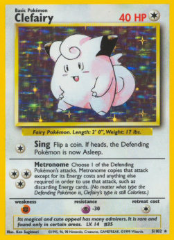 Clefairy BS-5 Holo Rare Englisch