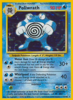 Poliwrath BS-13 Holo Rare Englisch