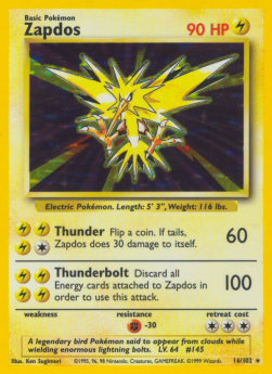 Zapdos BS-16 Holo Rare Deutsch
