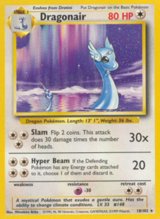 Dragonair BS-18 Rare Englisch