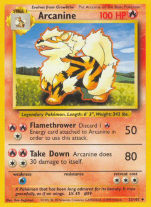Arcanine BS-23 Uncommon Englisch