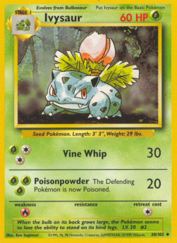 Ivysaur BS-30 Uncommon Englisch PSA-9