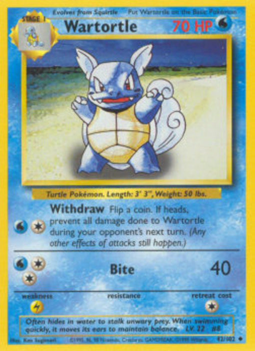 Wartortle BS-42 Uncommon Englisch