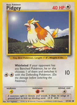 Pidgey BS-57 Common Englisch