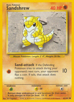 Sandshrew BS-62 Common Englisch