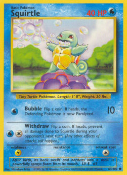 Squirtle BS-63 Common Englisch