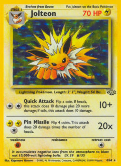 Jolteon JU-4 Holo Rare Englisch