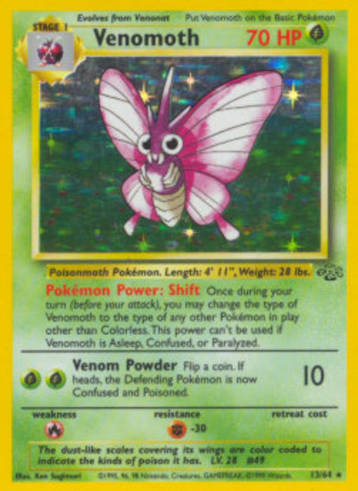 Venomoth JU-13 Holo Rare Englisch