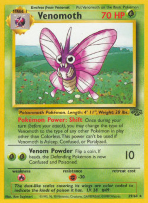 Venomoth JU-29 Rare Englisch