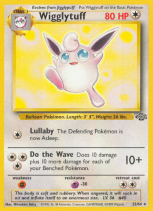Wigglytuff JU-32 Rare Englisch