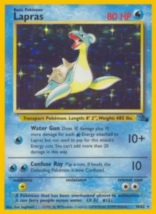 Lapras FO-10 Holo Rare Englisch