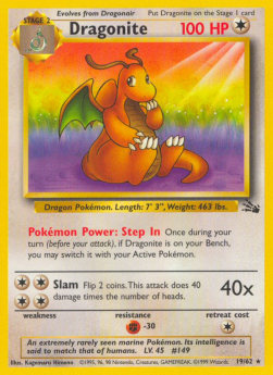 Dragonite FO-19 Rare Englisch