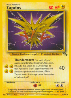 Zapdos FO-30 Rare Deutsch