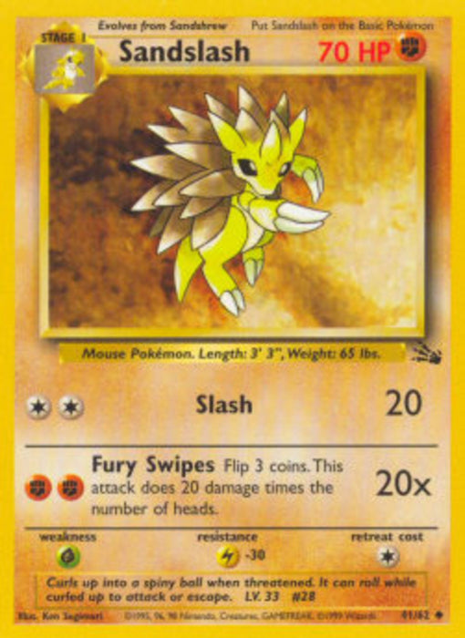 Sandslash FO-41 Uncommon Englisch