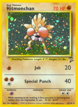 Hitmonchan B2-8 Holo Rare Englisch