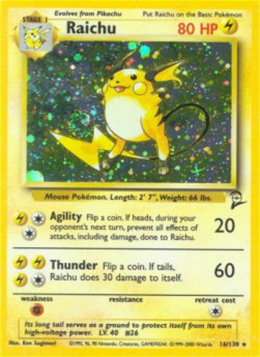 Raichu B2-16 Holo Rare Englisch