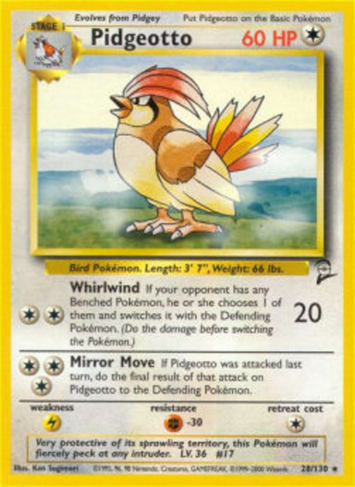 Pidgeotto B2-28 Rare Englisch