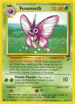 Venomoth B2-31 Rare Englisch