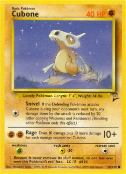 Cubone B2-70 Common Englisch