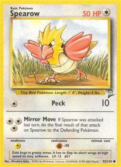 Spearow B2-92 Common Englisch