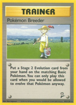 Pokémon Breeder B2-105 Rare Englisch